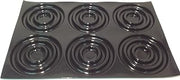 Sasa Demarle FP 1177 Flexipan with 6 Two-Rings-Decor-and-Insert Cavities