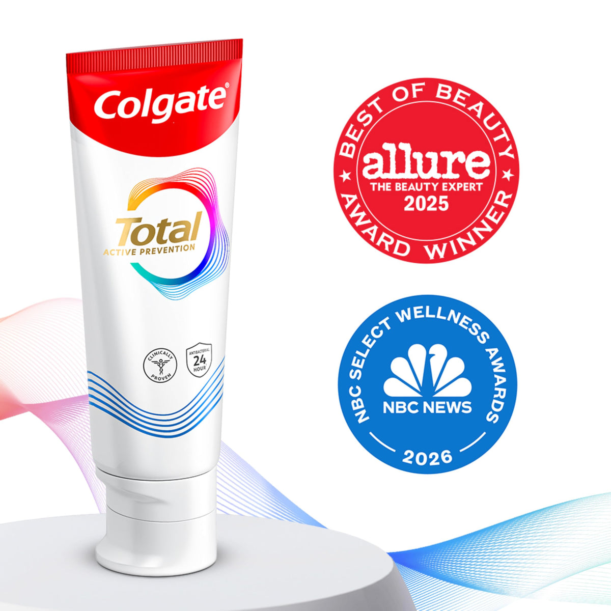 Total Whitening Toothpaste with Fluoride by Colgate – 5.1 Fl Oz (Pack of 4), Pack of 4, Model 61032206