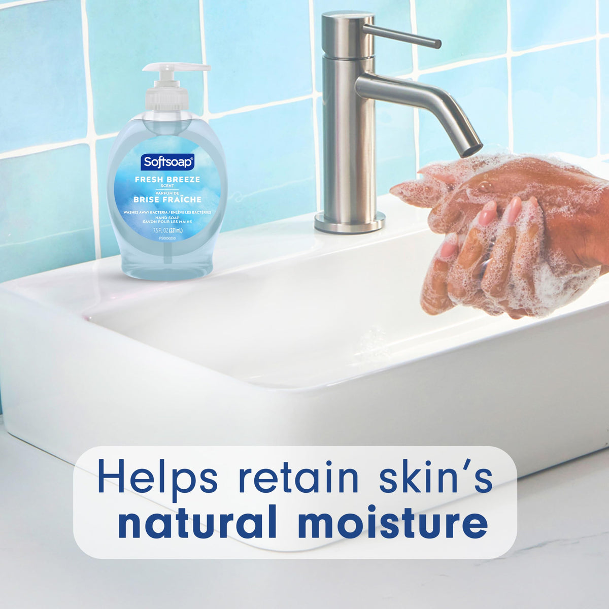 Liquid Hand Soap by Softsoap – 7.5 Fl Oz (Pack of 6), Plastic, Fresh Breeze, Pack of 6, Model US04964A