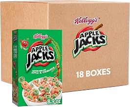Kellogg's Apple Jacks Original Breakfast Cereal 10.01Lb 18 Count | Kids Cereal, Family Breakfast