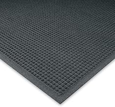 Waterhog Andersen Waffle Design Mat - 3X5' - Fabric Border - Charcoal - Charcoal - 3x5'