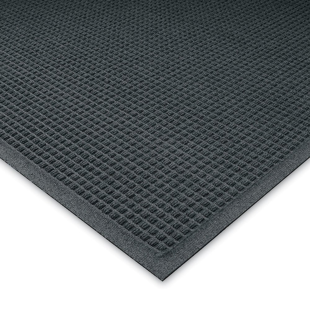 Andersen Waffle Design Mat - 3X5' - Fabric Border - Charcoal - Charcoal - 3x5' by WaterHog – 3x5', Polypropylene (PP), Charcoal, Model 0280540035