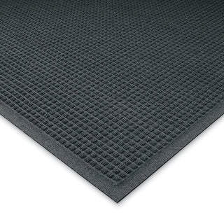 Andersen Waffle Design Mat - 3X5' - Fabric Border - Charcoal - Charcoal - 3x5' by WaterHog – 3x5', Polypropylene (PP), Charcoal, Model 0280540035