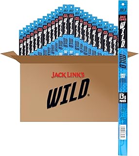 Jack Link's Wild Beef Sticks, Mild – Protein Snack, Meat Stick with 14g of Protein, 2.2 oz. (Pack of 24)