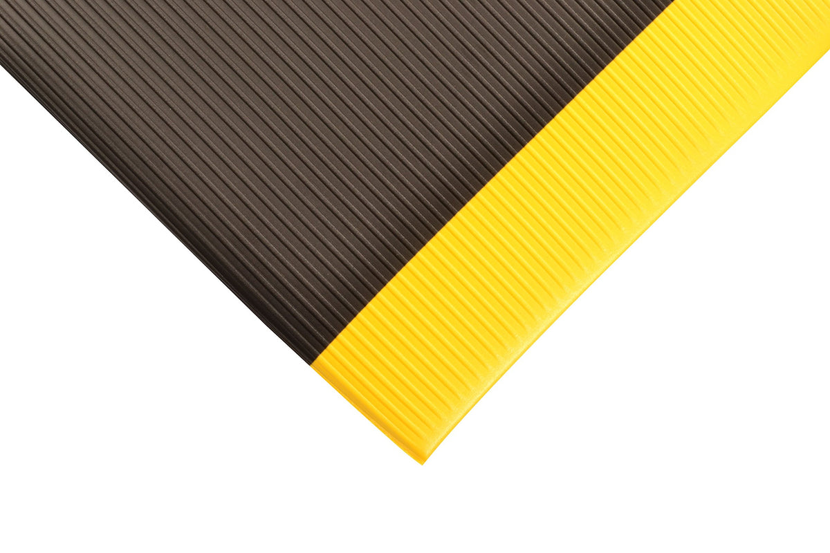 Notrax Black/Yellow / 2'W x 3'L x 1/2" Thick / 1 Lab Matting