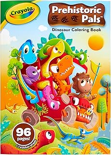 Crayola Dinosaur Coloring Book, 96 Coloring Pages, Ages 3, 4, 5, 6