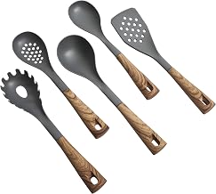 Oster Everwood 5-Piece Nylon Tools Set, Grey/Wood