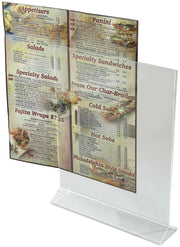 8" x 11" Card Holder by Winco – Acrylic, Clear, Model ATCH-811