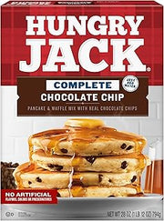 Hungry Jack Complete Chocolate Chip Pancake & Waffle Mix 28 oz