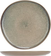 Cosy & Trendy Set of 6 Oona Sand Stoneware Dinner Plates, Green, D27Xh2Cm