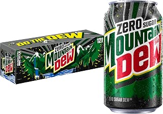Mountain Dew Zero Sugar Soda, 12oz Cans (12 Pack)