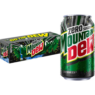 Zero Sugar Soda by Mountain Dew – 12 Fl Oz (Pack of 12), Model 012000191442