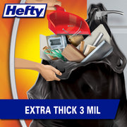 Load and Carry Contractor 42 Gallon Trash Bags by Hefty – 26 Count (Pack of 1), 42.0 gallons, Polyethylene, Black, Model E24536