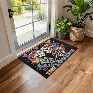 JUNZAN Soft Faux Lambskin Plush Non Slip Rubber Back Floor Rug One Size