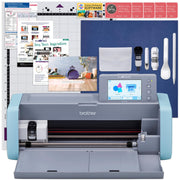 SE2000 5" x 7" Embroidery & Sewing Machine Bundle with Brother ScanNCut SDX12E Vinyl Cutter – 5" x 7", Plastic, White, Pack of 2, Model BRTHR-DX125-BUNDLE-10