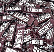 HERSHEY'S Milk Chocolate Bars, Individually Wrapped Snack Size Chocolate Candy, Original Hershey Bars, Bulk Pack Of 2 Pounds