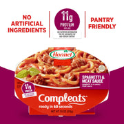 Hormel Compleats Spaghetti with Meat Sauce / 7.5 Ounce (Pack of 7) / Spaghetti & Meat Sauce Meat Dishes