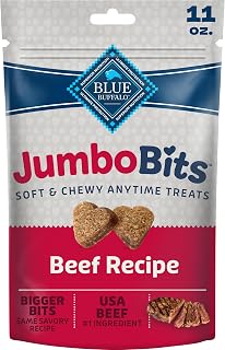 Blue Buffalo Jumbo Bits Beef Dog Treats, 11 oz