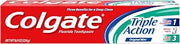 Colgate Triple Action Toothpaste, Mint, 8 Ounce