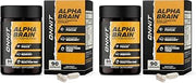 ONNIT Alpha Brain Nootropic Brain Supplement for Focus, Memory, Mental Clarity, Cognitive Support with L-Theanine and Vitamin B6, 90 Count (Pack of 2)