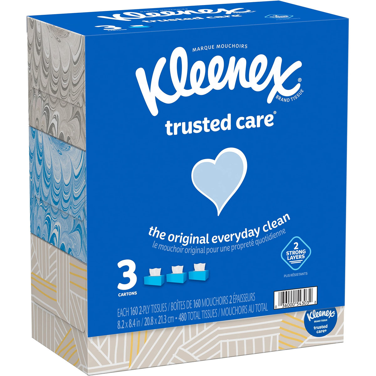 Trusted Care Tissues by Kleenex – Bamboo, White, Model 54303CT