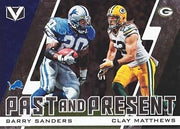 2017 Panini Vertex Past and Present #PP-3 Barry Sanders/Clay Matthews