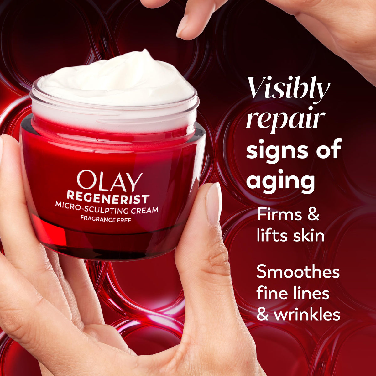 Olay Fragrance-Free / 2.6 Ounce (Pack of 1) / Red Face Moisturizers