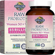 Garden of Life Raw Probiotics Women 50+, 85 Billion CFU, 1 Month Supply