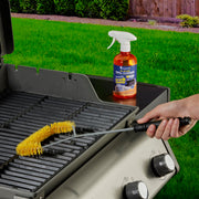 U-Shaped Grill Brush Powered by Scrub Daddy by Mr. Bar-B-Q – Nylon, Black and Yellow, Model 60404SDZ
