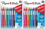 Paper Mate InkJoy 300RT Retractable Ballpoint Pens, Medium Point (1.0mm), Assorted, 8 Count- Pack of 2