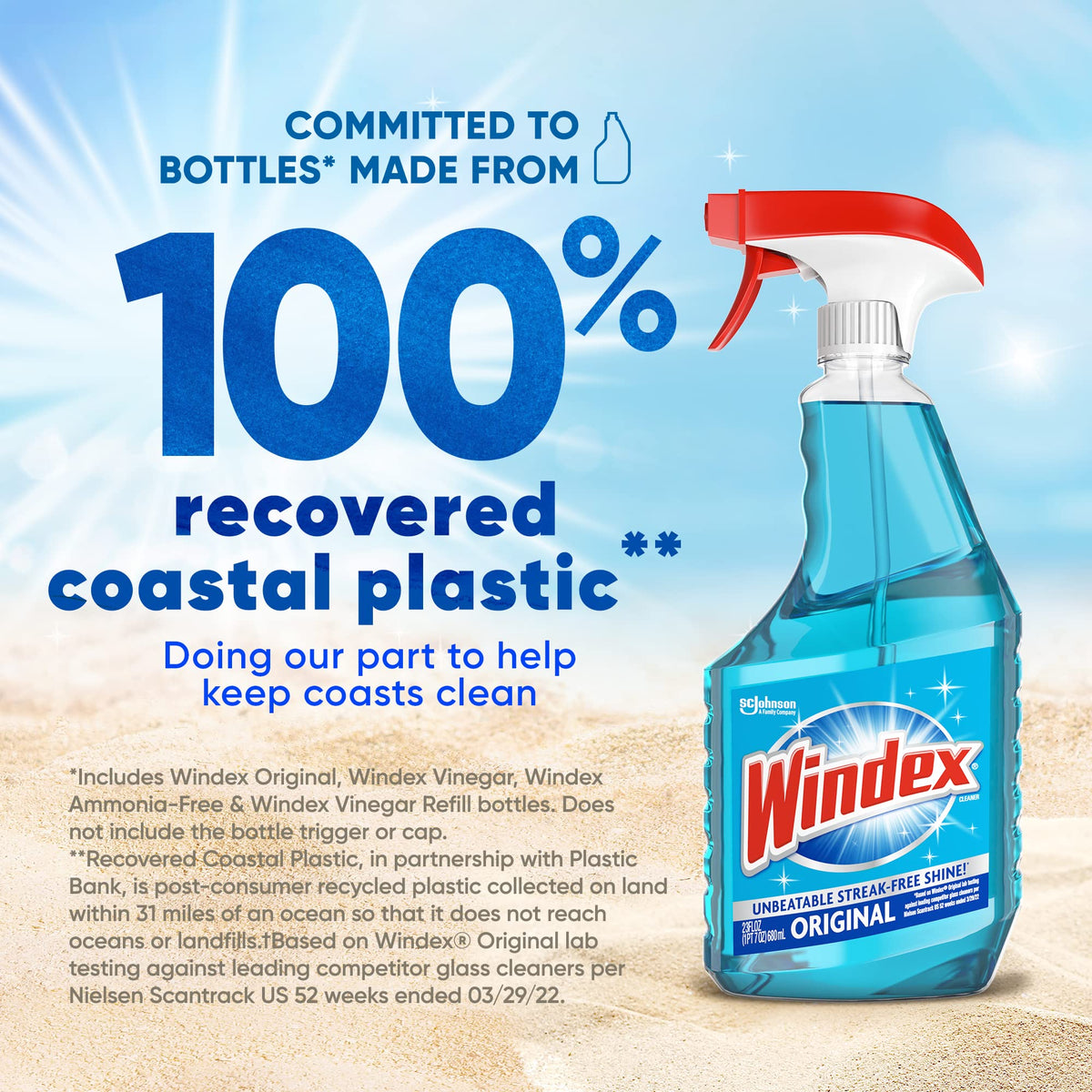 Refill Bundle of Glass and Window Cleaner Spray by Windex – 23 Fl Oz Spray & 32 Fl Oz Refill Bundle, Pack of 2