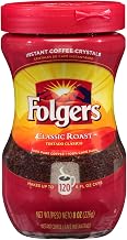 Folgers Caffeinated Instant Coffee, 8 Ounce -- 6 per case.