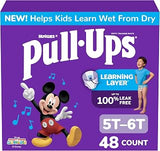 Pull-Ups Boys' Potty Training Pants, Size 5T-6T, 48 Count