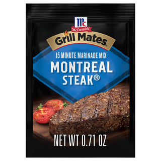 McCormick Montreal Steak Marinade Mix by Grill Mates – 0.71 Ounce (Pack of 1), Model 10052100760695
