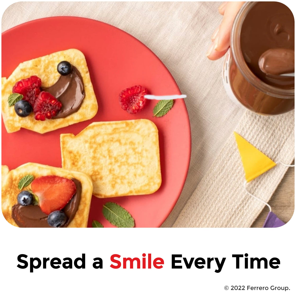 Creamy Chocolate Hazelnut Spread with Cocoa by Nutella – 13 Ounce (Pack of 2), Brown, Pack of 2, Model 10009800893710