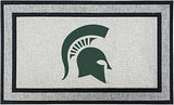 Michigan State Spartans Logo Doormat, Nonslip, Indoor Outdoor, 18 x 30 Inch