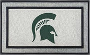 Michigan State Spartans Logo Doormat, Nonslip, Indoor Outdoor, 18 x 30 Inch