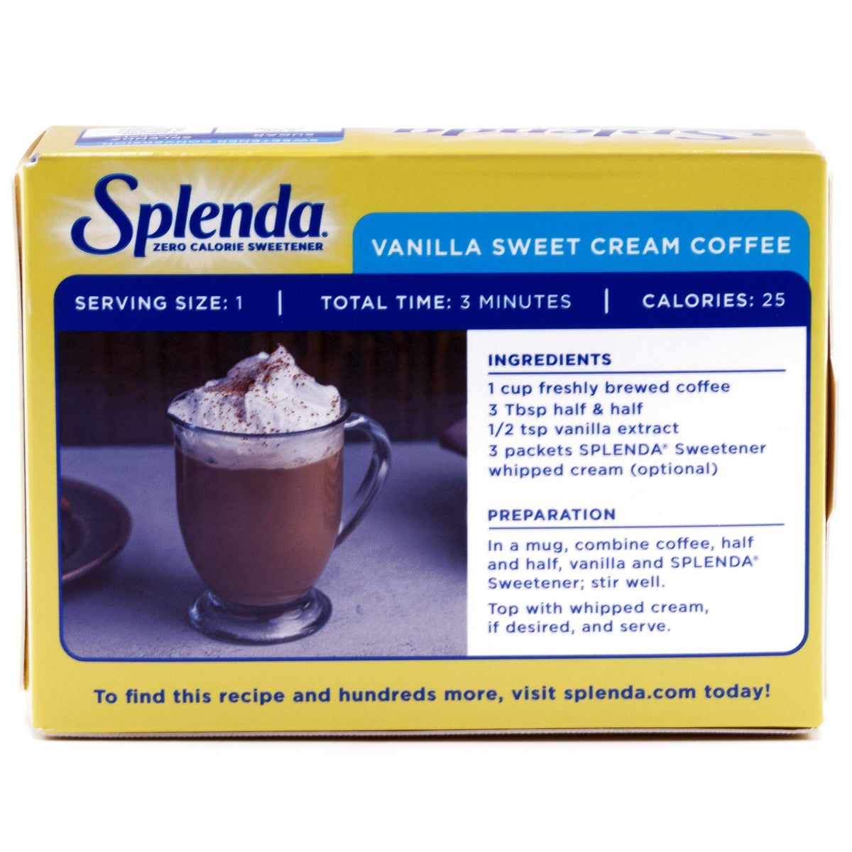 Sweetener Packets by SPLENDA – 100 Count (Pack of 2), Pack of 2