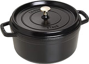 STAUB Round Cocotte - 5.5Qt - Black Matte