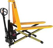 Industrial Products Non-Telescoping Electric High-Lift Pallet Truck by Wesco – Alloy Steel, Orange, Model 272461