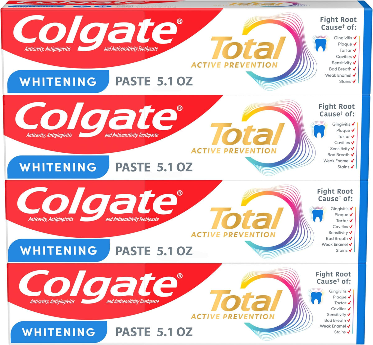 Colgate Whitening Paste / 5.1 Fl Oz (Pack of 24) / 1 Toothpaste