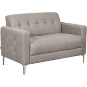 Fabric Upholstered Loveseat by Global Industrial – Tan, Model HX-7016-2