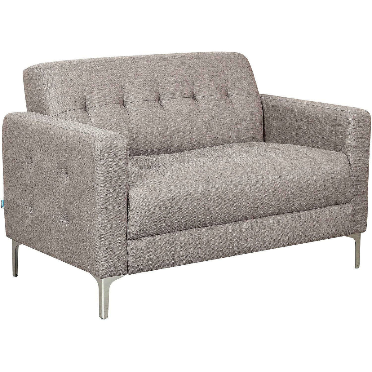 Fabric Upholstered Loveseat by Global Industrial – Tan, Model HX-7016-2