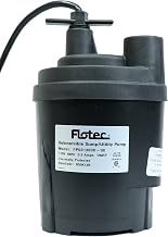 Pentair Flotec FP0S1300X-08 Tempest 115-Volt 1/6-HP Submersible Thermoplastic Water Removal Utility Pump