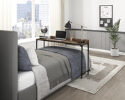Sumter Adjustable Height Over-The-Bed Desk with Castors in Rustic Brown by Lexicon – Engineered Wood, Brown, Model 5963BR-22