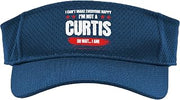 Funny Sarcastic Curtis Personalized Birthday Sport Sun Visor