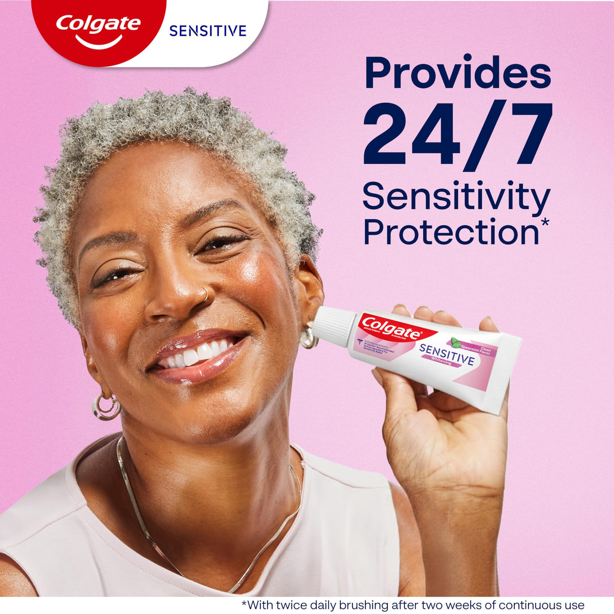 Whitening Sensitive Toothpaste Gel by Colgate – 3 Count (Pack of 1), Whitening