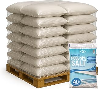 Aqua Joe 70 Pack 40Lb Fast Dissolving Pool Spa Salt Chlorine Generators AJ-PS40