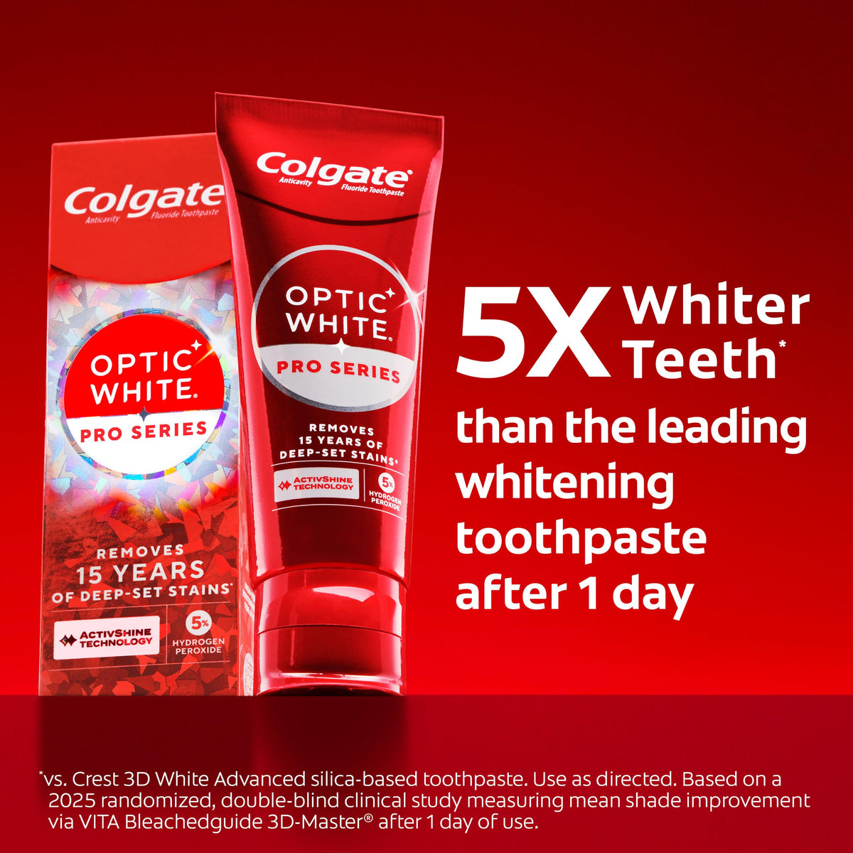 Optic White Pro Series Whitening Toothpaste by Colgate – 3 Ounce (Pack of 1), White, Model 61054469