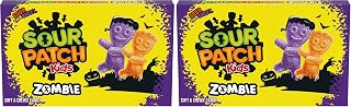 Sour Patch Kids Zombie Orange & Purple Soft & Chewy Halloween Candy, 3.5 oz (Pack of 2)